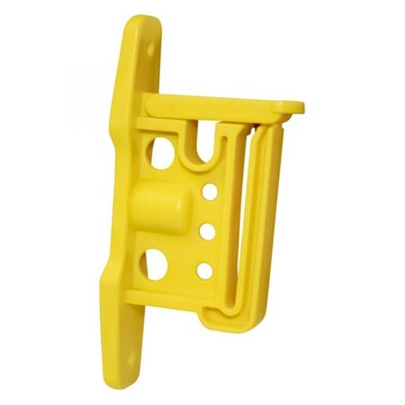 SUJETADORES Easy Clip Wood Post Insulator for Polytape Polywire & Rope, Yellow SU2594864